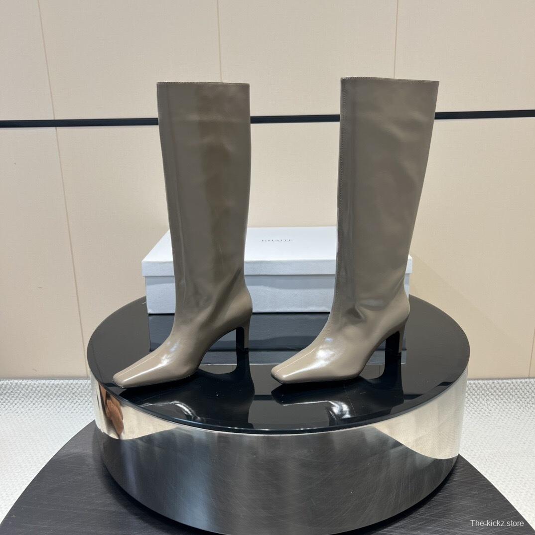 Khaite 2025/SS Square Toe Slip-On High Boots - KFY00490