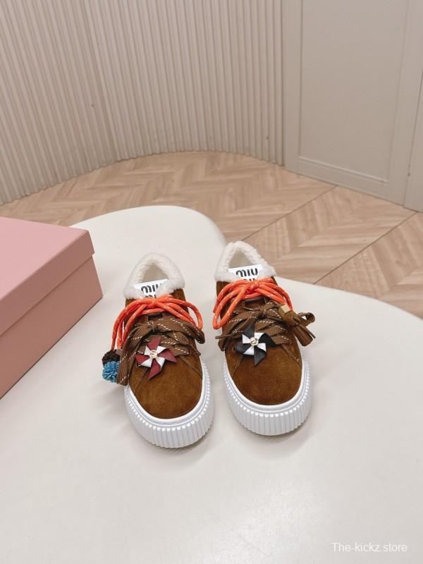 MIUMIU 3D Embroidered Platform Casual Shoes - LY00320/LY00340