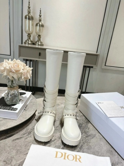 Dior 2025/SS Punk Style Strap Ankle Boots - KFY00470