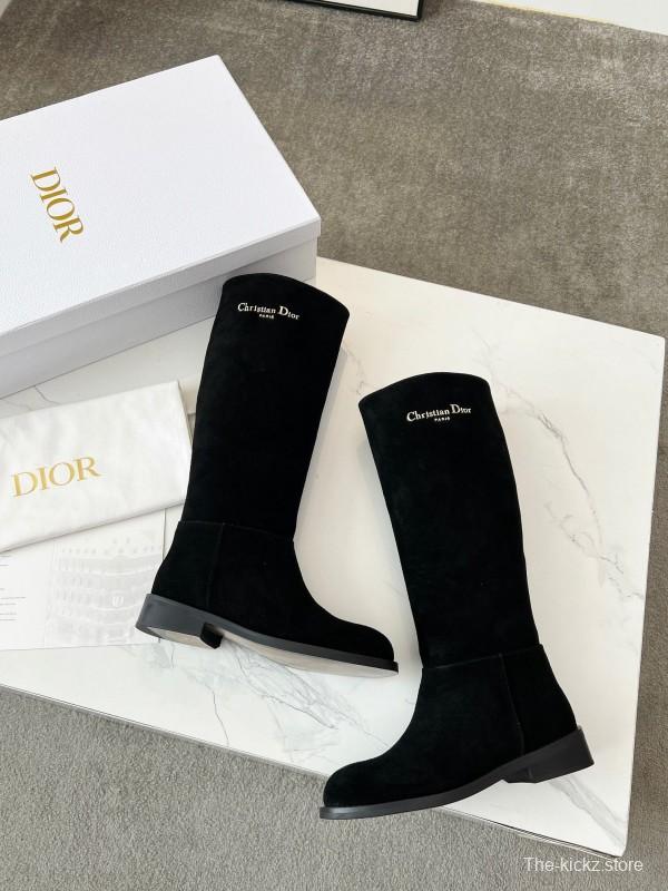 Dior 2025/SS Retro British Style Brogue New Knight Boots - LY00440