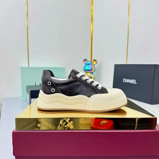 Chanel 2025 SS Panda Loafers Bread Shoes Original Calfskin - LY00320