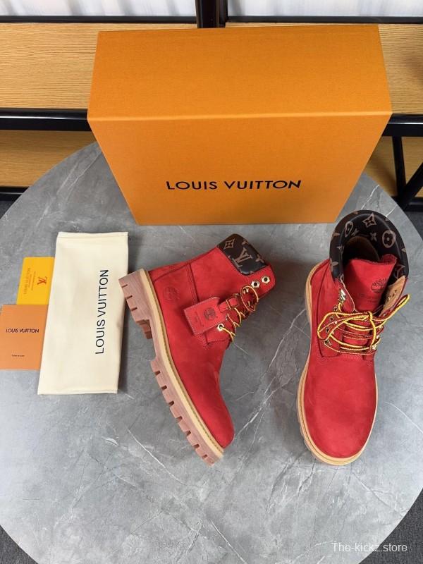 Timberland x LV Monogram Ankle Boots Waterproof Suede - LY00380