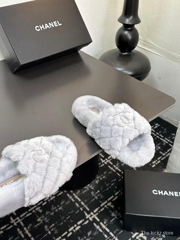 Chanel 2025 Spring/Summer Luxury Wool Slippers - LY00250