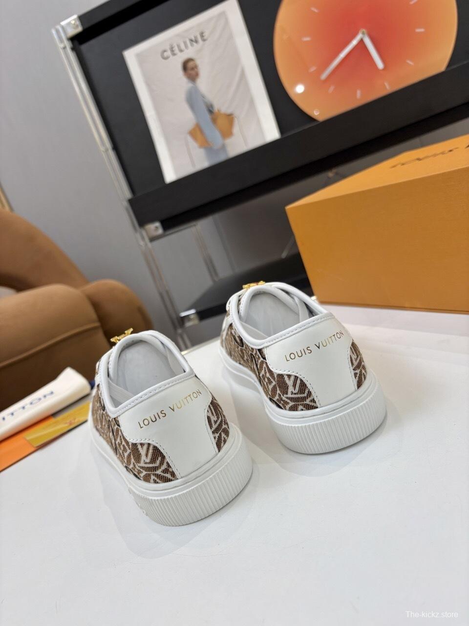 Louis Vuitton Lagoon Series Thick Sole Denim Monogram Skate Sneakers - AS00300