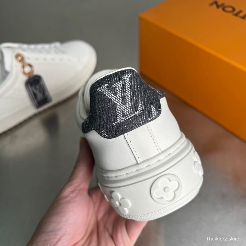 Louis Vuitton Takashi Murakami Time Out Cherry Blossom Flat Low-Top Sneakers - YC