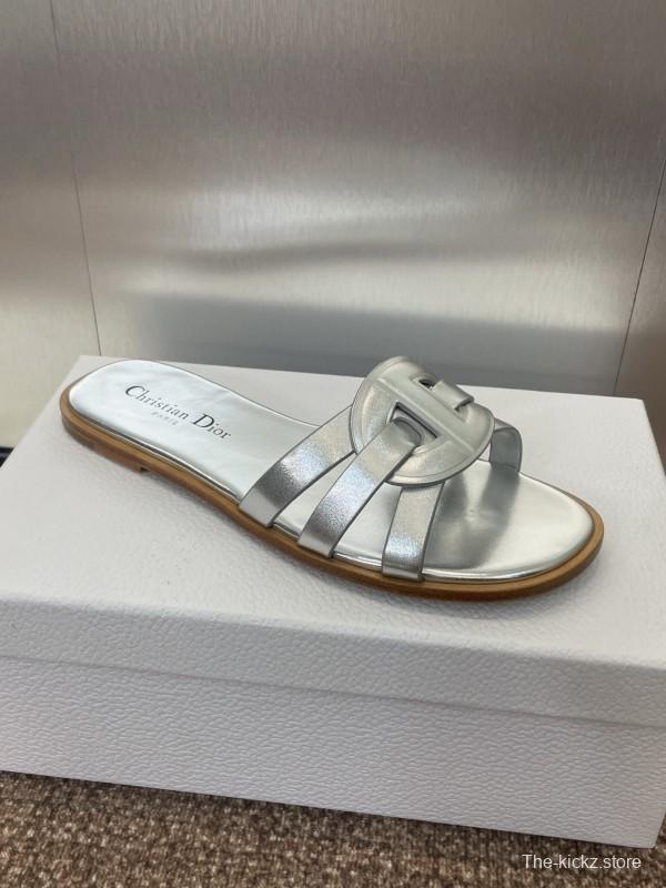 Dior D-Club Jelly Color Hollow Layered Cross Strap Women's Sandals - KFY00280