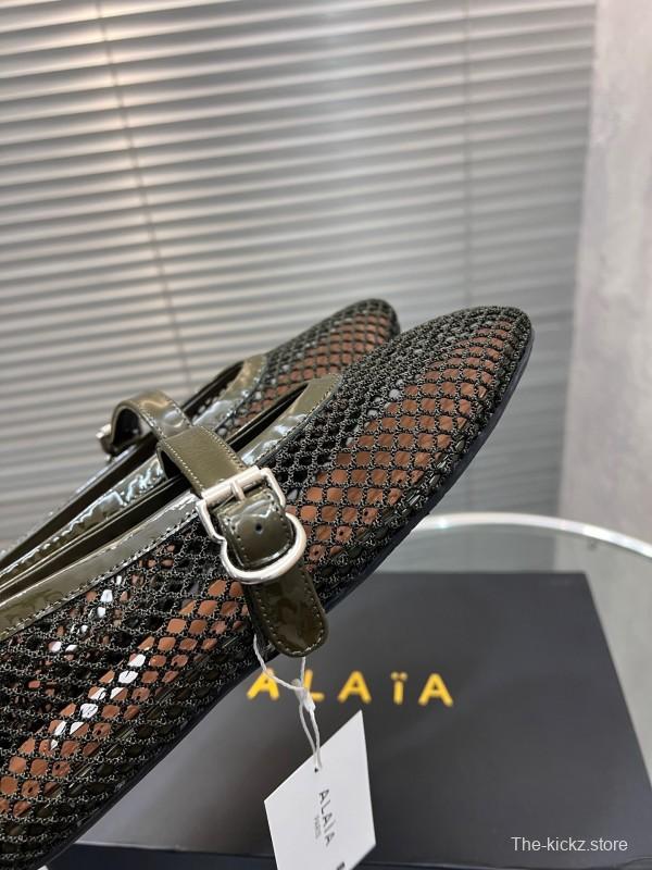ALAIA 2025/SS New Color Mesh Flat Sandals Slippers - KFY00270