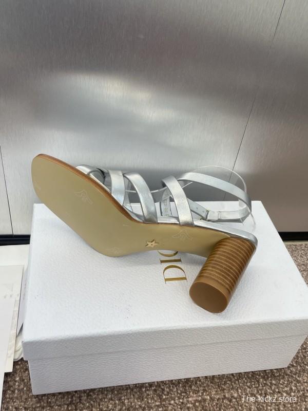 Dior D-Club Jelly Color Hollow Layered Cross Strap High Heel Women Shoes - KFY00290