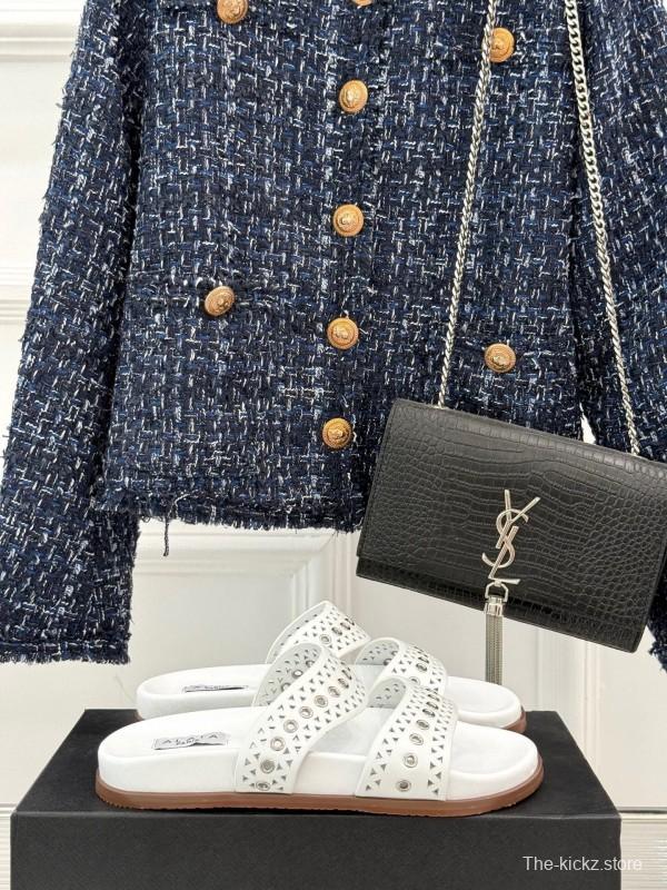 Alaia Spring Summer 2025 Laser-Cut Casual Sandals - KFY00260